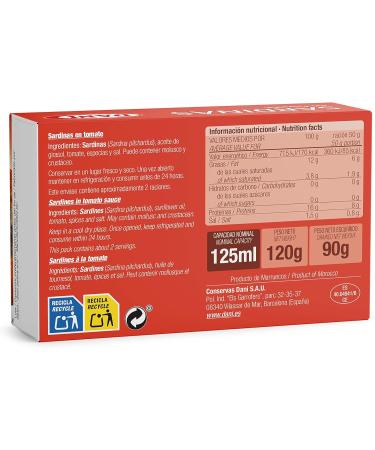 Dani - Sardines in Tomato Sauce 12 x 120g - Buy Online on GoSupps.com