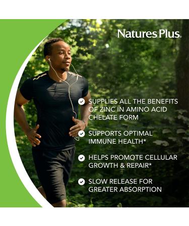 Nature's Plus Mega Zinc 100 mg - 90 Tablets | Premium Immune Support & Health - Buy Online on GoSupps.com