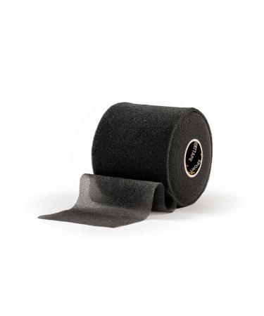 SPORTTAPE Soft Foam Underwrap - Black - 7cm x 27m | Pre Wrap Sports Tape - Thin Non-Adhesive Hypoallergenic Protective Foam Wrap | Football Hair Band & Shin Guard Tape - Single Roll Black 1 Count (Pack of 1)