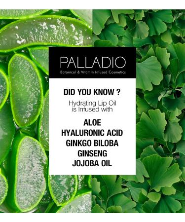 Palladio Hydrating Lip Oil with Hyaluronic Acid Non-Sticky Formula, Vegan & Cruelty-Free | 0.13 Oz - Buy Online on GoSupps.com