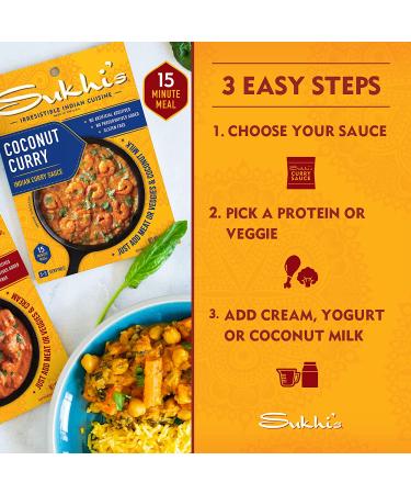 Sukhi's Gluten-Free Tikka Masala Sauce 3oz (Pack of 6) - Authentic Indian Flavor (Packaging May Vary) - Buy Online on GoSupps.com