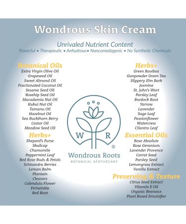 Wondrous Roots Skin Cream - Holistic Botanical Formula for Hydrated Smooth Skin | 1.7oz - International Shipping Available - Buy Online on GoSupps.com
