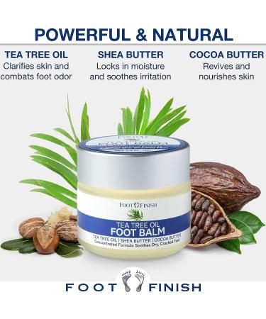 LOVE LORI Foot Balm for Dry Cracked Feet - Tea Tree Oil Cream for Athletes Foot Treatment - Moisturizing Heel Balm & Repair Cream - Dry Feet Treatment for Women | Foot Finish - Buy Online on GoSupps.com