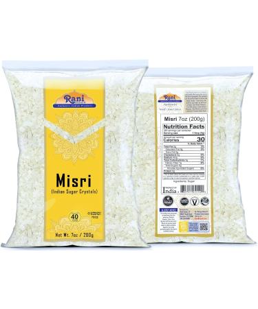 Rani Misri (Indian Sugar Crystals) 7oz (200g) - Natural, Gluten-Free, Vegan | Indian Origin Misri (Rock Sugar) 7oz (200g) - Buy Online on GoSupps.com