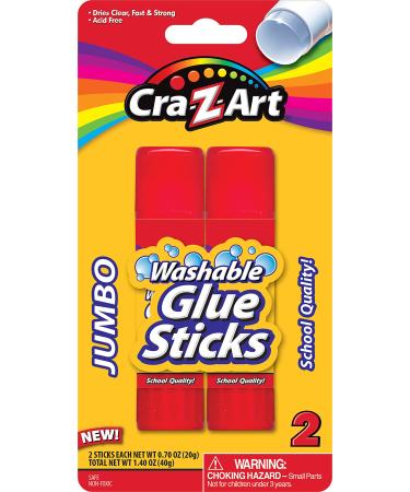 Cra-Z-art Jumbo Washable Glue Sticks 2-Count (11306N-48) 2 Count - Buy Online on GoSupps.com