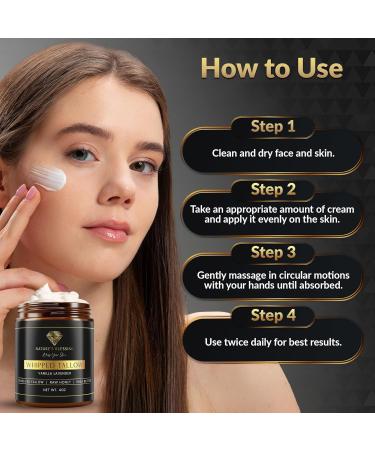 Nature's Blessing Anti-Aging Beef Tallow Cream for Fine Lines & Wrinkles | Collagen Booster Infused w/Organic Honey & Shea Butter | Deep Hydration for Youthful Glow Lavender 4 Ounce (Pack of 1) - Buy Online on GoSupps.com