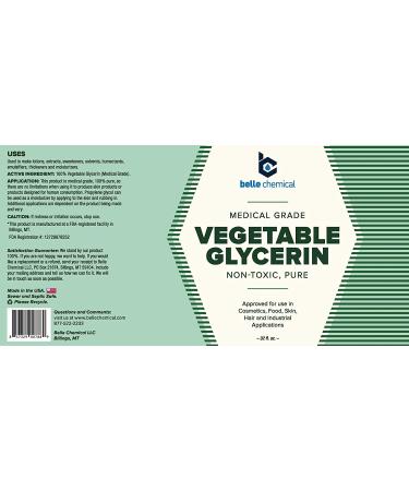 Medical Grade Vegetable Glycerin - 100% Pure and Non-Toxic - Buy Online on GoSupps.com