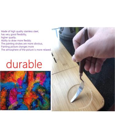 5PCS Stainless Steel Painting Knives Set for Oil, Acrylic Canvas Mixing - Buy Online on GoSupps.com