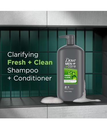 Dove Men+Care 2-in-1 Shampoo & Conditioner Fresh & Clean | Stronger Healthy Hair - 31 oz | Buy Internationally - Buy Online on GoSupps.com