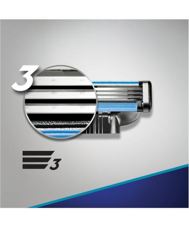 Gillette Mach3 Razor Blades for Men - 8 Refill Pack | Premium Shaving Experience - Buy Online on GoSupps.com