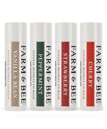 Natural Lip Balm 4 Pack Gifts for Women & Men - Organic & Natural Ingredients - Moisturizing Lip Care Chapstick - Great Gift Idea for Adults Women Men Teens and Kids - 0.15oz (Pack of 4) - Buy Online on GoSupps.com