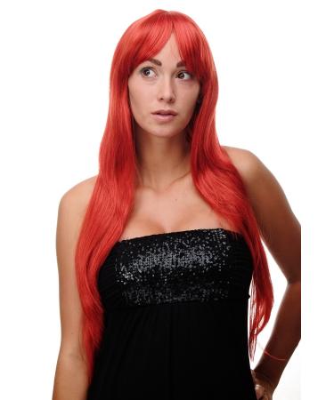 WIG ME UP - Wig red fire red long parting sexy long-haired straight Wig 70cm 3111-137