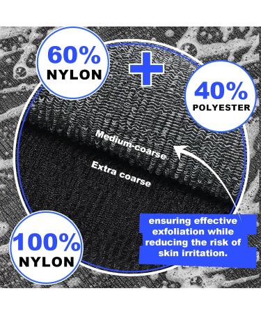 Phogary 6-Pack Exfoliating Soap Bags | Nylon Soap Pouches for Solid & Liquid Soap | Premium Quick-Dry Shower Accessories (Gray Black) - Buy Online on GoSupps.com