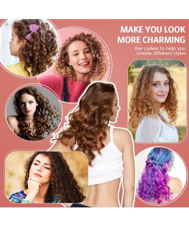 30 Flexible Foam Curlers & Steel Rat Tail Comb - No Heat Hair Styling for Long & Short Hair - Red Curling Iron Twist Set - Buy Online on GoSupps.com