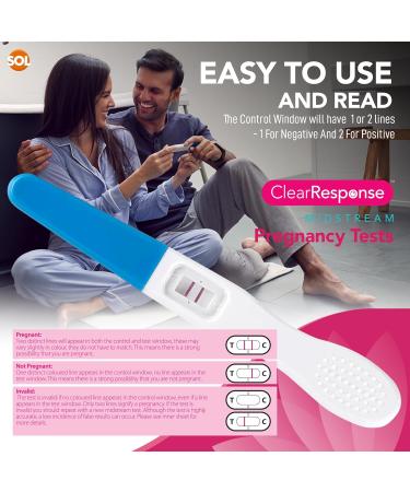 Clear Response Midstream Pregnancy Tests 3pk - Over 99% Accuracy | Fast & Clear Home Early Detection Tests - Buy Online on GoSupps.com
