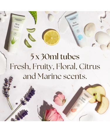 Nurture by Nature Coffret cadeau 5 x 30 ml Avec beurre de karit et glyc rine pour les mains s ches 5 parfums Hydratant pour les mains Taille voyage V g talien Cadeau de Saint-Valentin 6 ml (Lot de 5) - Buy Online on GoSupps.com