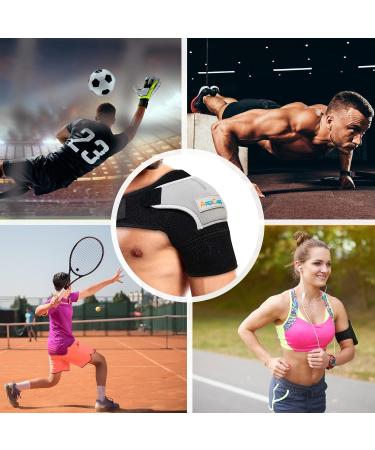 Adjustable Shoulder Support Brace for Pain Relief - One Size Fits All - Comfortable Rotator Cuff Brace for Men and Women - Buy Online on GoSupps.com