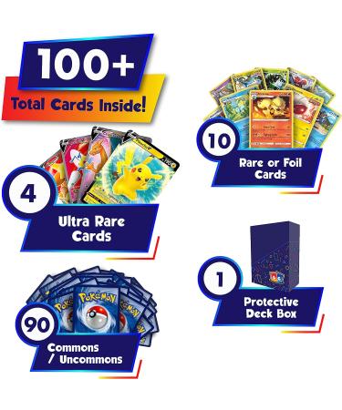 Ultimate Ultra Rare Card Bundle | 4X Ultra Rare Cards | 100+ Cards + 10 Bonus Rare/Holo Foil | Compatible with Pokemon Cards - Buy Online on GoSupps.com