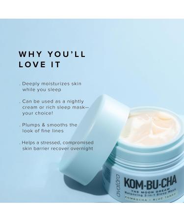 Avatara Kombucha The Moon Dream Night Cream - Non-Greasy 2-in-1 for Deep Moisturization Brightens with Vitamin C Soothes with Blue Tansy - 50 ml | International Shipping Available - Buy Online on GoSupps.com