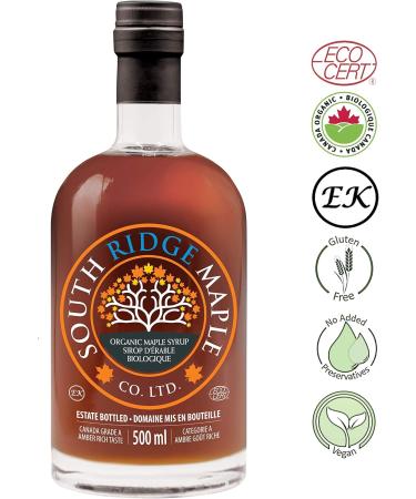 South Ridge Maple Single Source Pure Real Organic Maple Syrup | 500ml Gift Box | Grade A Amber Rich Taste and Velvety Smooth Texture | Perfect for Pancakes Cocktails and Drizzled on Granola - Buy Online on GoSupps.com