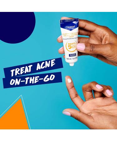 Clearasil Stubborn Acne Control 5 in 1 Spot Treatment Cream 1 oz - Pack of 6 - Buy Online on GoSupps.com