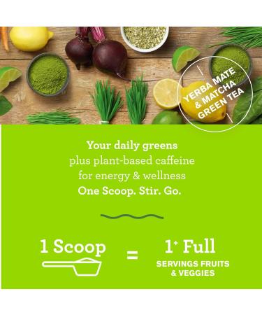 Amazing Grass Green Superfood Energy Organic Powder with Wheat Grass and Greens Flavor: Lemon Lime 30 Servings 7.4 Ounces - Buy Online on GoSupps.com