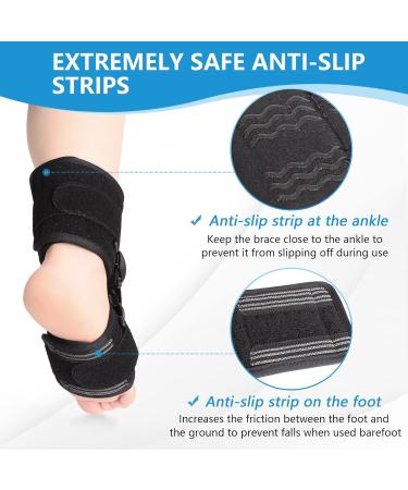 Joingood AFO Foot Drop Brace for Walking - Adjustable Soft Foot Up Brace for Achilles Tendon - Stroke Ankle Foot Orthosis for Improved Walking Gait (L/XL) - Buy Online on GoSupps.com