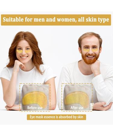 10 Pairs Premium Crystal 24K Gold Powder Gel Collagen Eye Mask Eye Treatment Masks for Women and Men Moisturiser Anti Aging Anti Wrinkle Remove Eye Bags Dark Circles Puffy Eyes - Buy Online on GoSupps.com