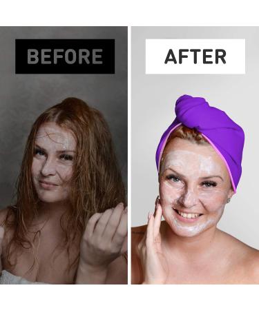 Fit Flip Hair Turban Microfiber | Quick-Drying Suction Towel | 1 Piece Pink Purple - Best Hair Drying Solution - Buy Online on GoSupps.com