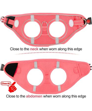 Joyal Dog Harness for Small Dogs - Reflective Soft Padded Air-Mesh Breast Dishes for Puppies | Pink S (38-42cm) - Buy Online on GoSupps.com
