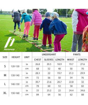 Hereneer Children's Thermal Underwear - Breathable & Warm Functional Set for Winter Sports | Long Sleeve Shirt & Pants for Girls - Buy Online on GoSupps.com