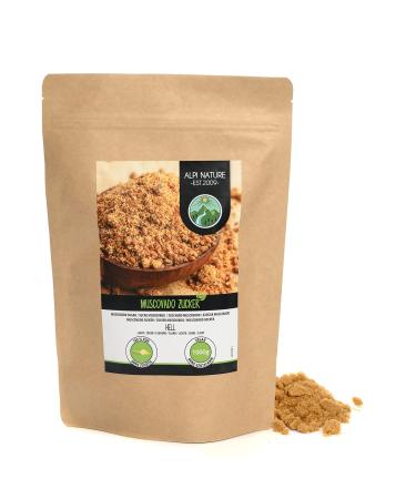 Muscovado sugar light (1kg) muscovado sugar whole cane sugar raw and 100% natural without additives