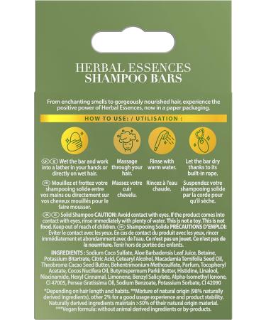 Herbal Essences Nourishing Aloe Vera Solid Shampoo 70 g - Buy Online on GoSupps.com