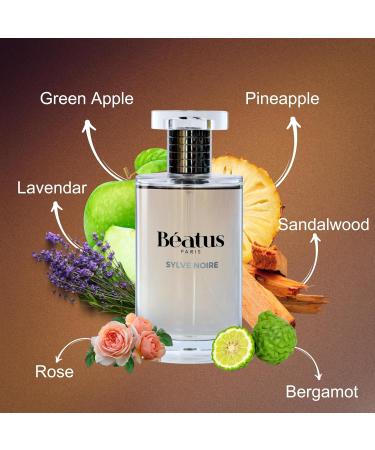 Beatus Paris Silve Noire - Luxury Cologne for Men - Perfume for Men with Bergamot Green Apple Sandalwood and Patchouli - 3.4 oz Sylve Noire - Buy Online on GoSupps.com