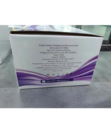 Teglu 4L Paraffin Bath for Hands & Feet | Complete Paraffin Wax Set with 1350g Wax Gloves & Brush - 200W White - Buy Online on GoSupps.com