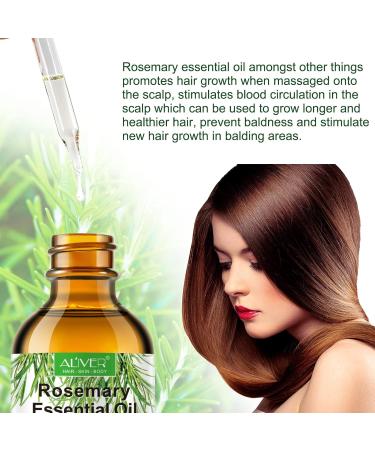 ZODENIS Rosemary Oil for Hair Growth (2 60ML) Organic Essential Oil 100% Pure Natural Deeply Nourishing Scalp Stimulates Growth Thickening Hair Rid of Dry 100 ml - Buy Online on GoSupps.com