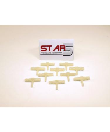 Fitting Connector Barb Plastic 1/8'' X 1/8" X 1/16" Dental Kit /10 Pcs STAR5