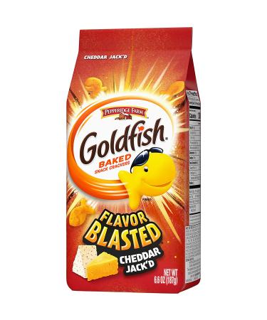 Pepperidge Farm Goldfish Flavor Blasted Cheddar Jack'd Crackers 6.6 oz. - Delicious Snack - Buy Online on GoSupps.com