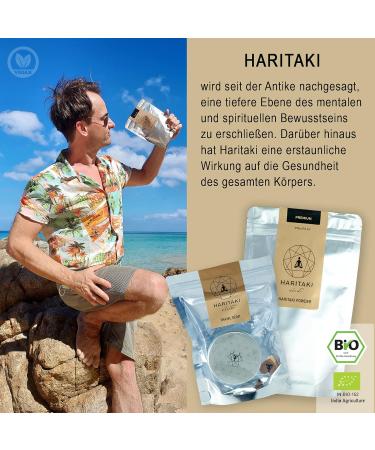  Haritaki Club Organic Haritaki Powder - Premium Quality - Vegan Haritaki Ayurveda Powder - EU Certified Organic - Lab Tested - Halal & Kosher - 100% Natural - Travel Box & Measuring Spoon - Buy Online on GoSupps.com
