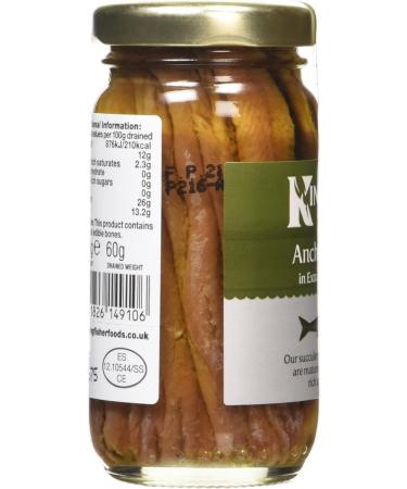 Kingfisher Anchovy Fillets in Extra Virgin Olive Oil 100g - Buy Online on GoSupps.com