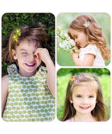 Shop Dhweku 12pc Baby Hair Clips - Cute Plush Flower Hairpins & Accessories for Baby Girls - Buy Online on GoSupps.com