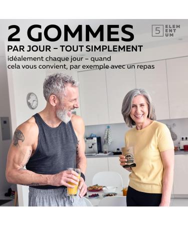  5 elementum Shilajit High Potency Gummies - 1600mg per daily dose (1 month supply) - With Tibetan berries - 100% Natural & - Buy Online on GoSupps.com