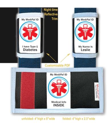 Diabetes Alert Seat Belt Cover | Medical ID for Type 1 & 2 Diabetics | Customize Meds Allergies & Emergency Info | Health History + PDF by MediPal - Buy Online on GoSupps.com