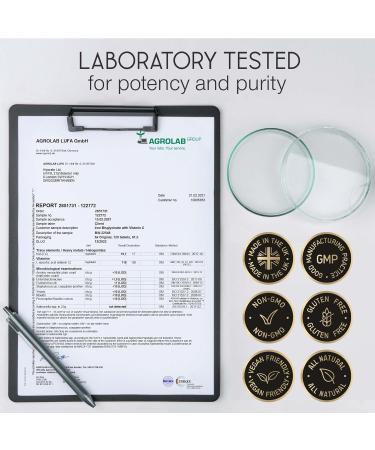 Gentle Iron Tablets 17mg - High Strength Iron Supplements for Women & Men with Vitamin C - Ferrous Bisglycinate for High Absorption - 60 Vegan Capsules - Energy Tablets for Tiredness and Fatigue - Buy Online on GoSupps.com