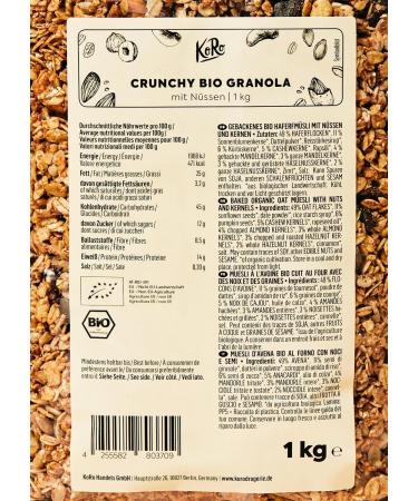 KoRo - Organic Nut Granola 1 kg - Buy Online on GoSupps.com