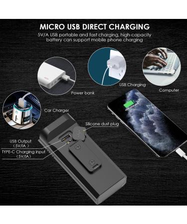 KASLIGHT USB Rechargeable Bike Light | 8 LED Front and Back | 10000mAh | Digital Display | 5 Modes | 18+ Hrs Runtime - Buy Online on GoSupps.com