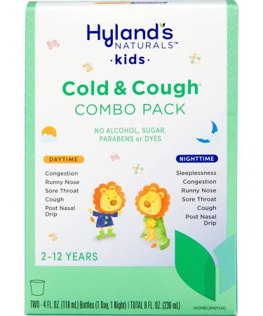 Hyland's 4 Kids Cold 'n Cough Day & Night Value Pack Age 2-12 4 fl oz (118 ml) Each