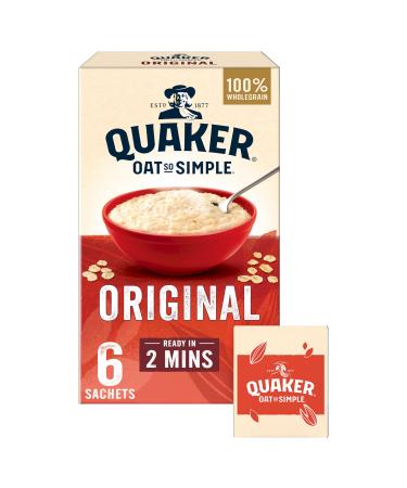 Quaker Oat So Simple Original Porridge Sachets 6 x 27g (Case of 8) 162.00 g (Pack of 1)