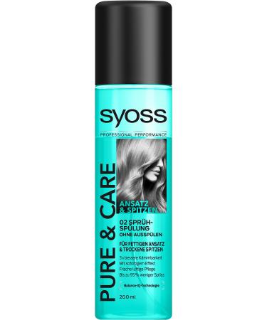 Syoss Spray Conditioner Pure & Care pack of 6 (6 x 200 ml)