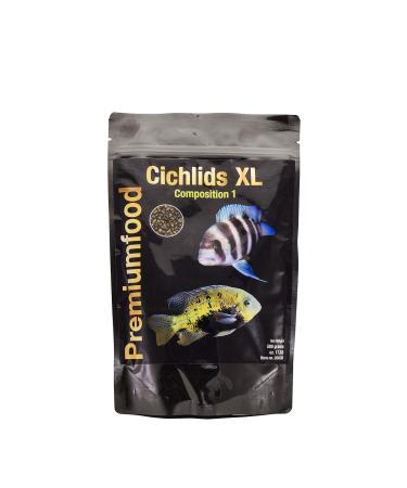 Cichlids XL - Premium Pellets - 500g - Main food for cichlids and other large herbivorous fish species with an emphasis on plant-based nutrition